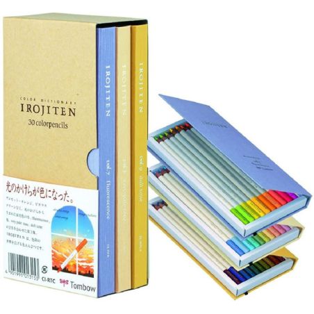 CRAYONS DE COULEURS IROJITEN SET SEASCAPE TOMBOW 30 PCS