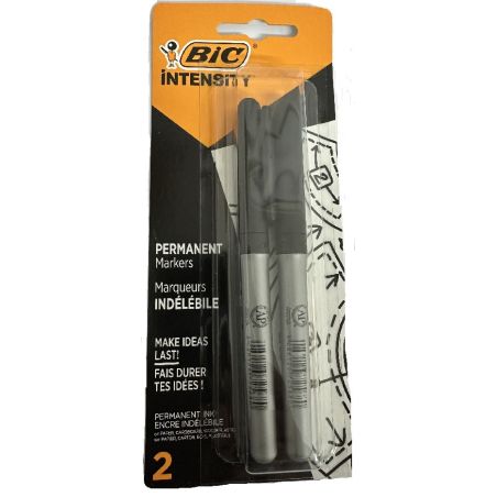 BIC INTENSITY 2 MARQUEURS NOIRS PERMANENTS