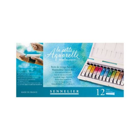 LA PETITE AQUARELLE BOITE 12 TUBES FINE SENNELIER