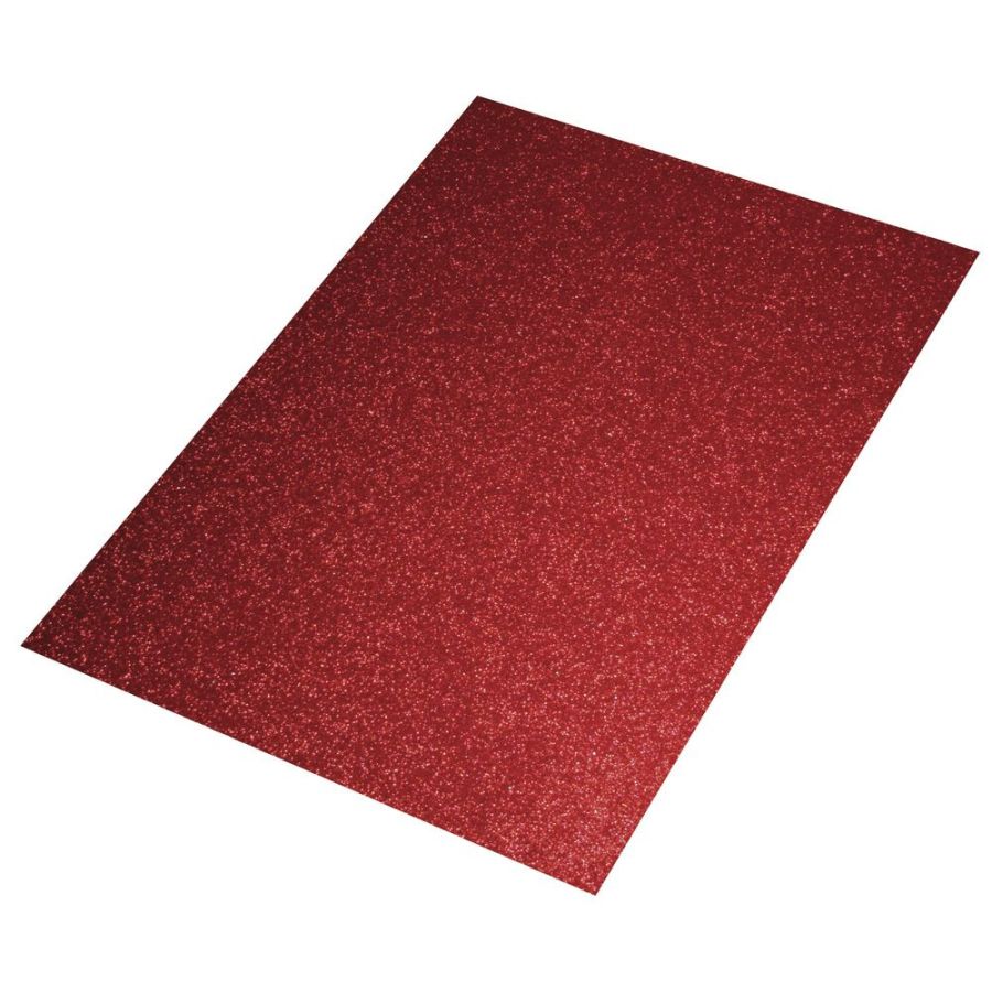 PLAQUE CREPLA 2 MM PAILLETTE 30X45 CM RAYHER Couleur:ROUGEIM#8529