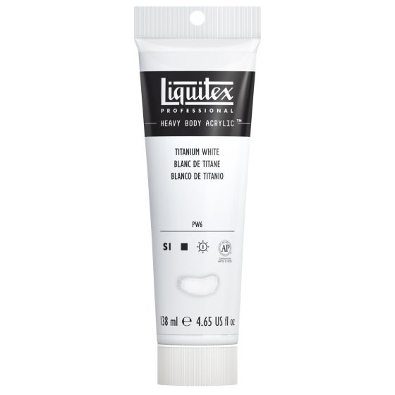 HEAVY BODY ACRYLIQUE EXTRA FINE 138ML LIQUITEX Couleur:BLANC TITANEIM#8650