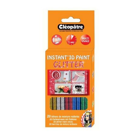 SACHET 20 BATONS COLLE - PAILLETTEE 5 COULEURS