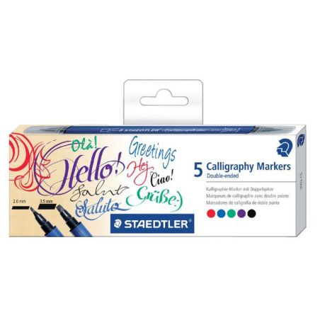 BOÎTE DE 5 MARQUEURS DE CALLIGRAPHIE STAEDTLER