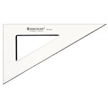 EQUERRE EN PLEXIGLAS SANS GRADUATION 26CM  60°/30° STAEDTLER