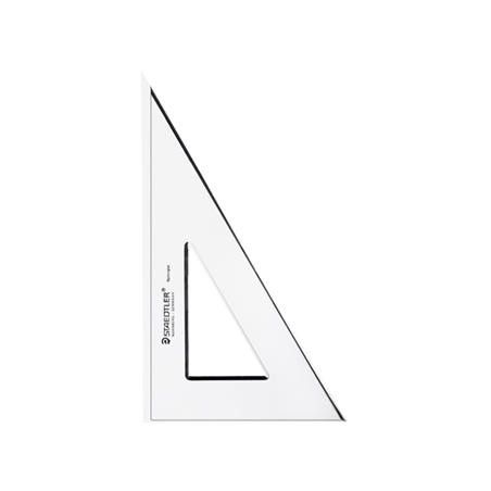 EQUERRE EN PLEXIGLAS SANS GRADUATION 31CM  60°/30° STAEDTLER