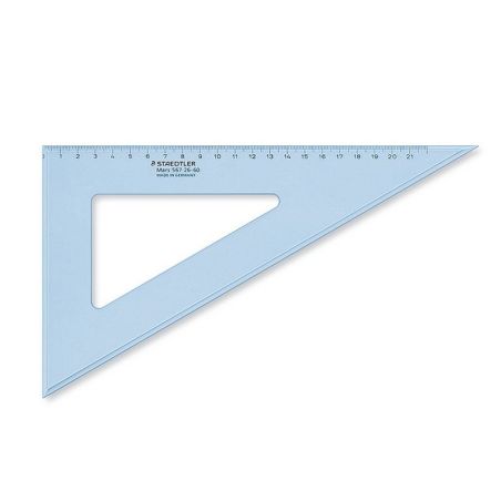 EQUERRE EN PLASTIQUE GRADUEE 26CM  60°/30° STAEDTLER