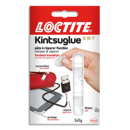 LOT DE 3 SACHETS DE PÂTES A REPARER 5G KINTGLUE LOCTITE