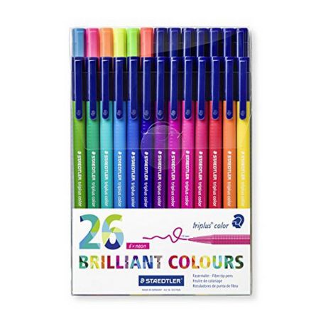 POCHETTE DE 26 FEUTRES DE COLORIAGE TRIPLUS COLOR A POINTE FINE STAEDTLER