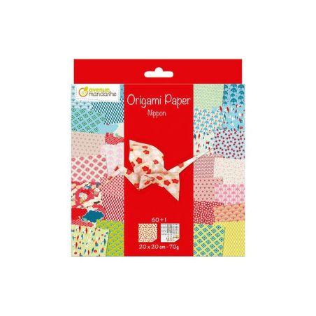 ORIGAMI PAPER, NIPPON, 20X20CM, 60 F EUILLES, 70 G