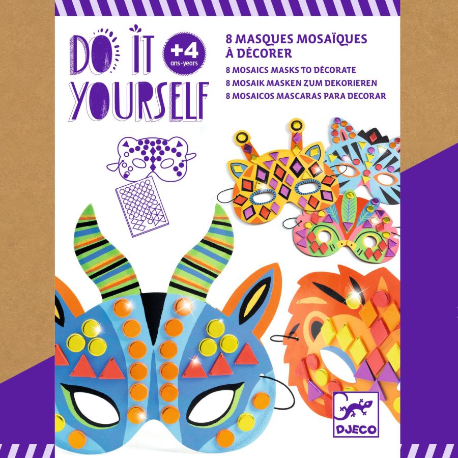 MASQUES DIY - ANIMAUX DE LA JUNGLE - DJECO IM#9116