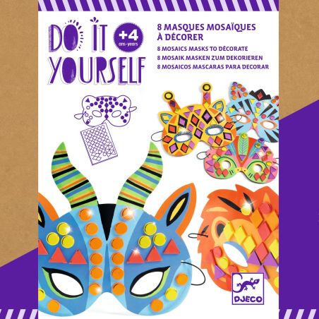 MASQUES DIY - ANIMAUX DE LA JUNGLE - DJECO