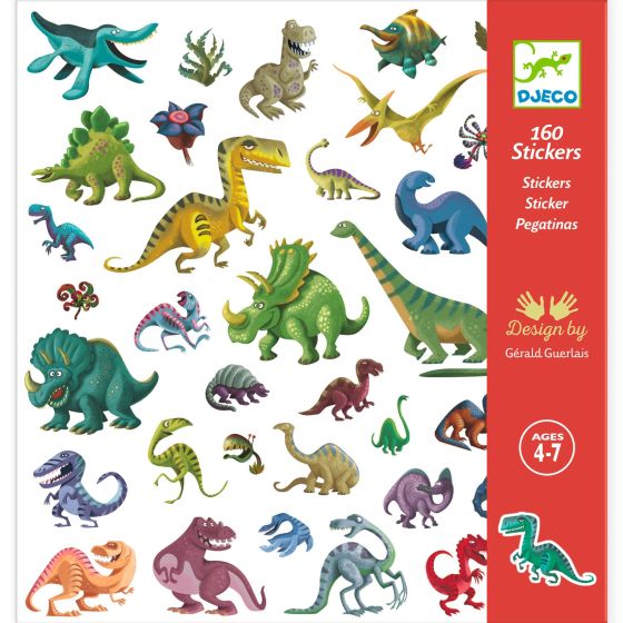 STICKERS PAPIER - DINOSAURES - DJECO IM#9150