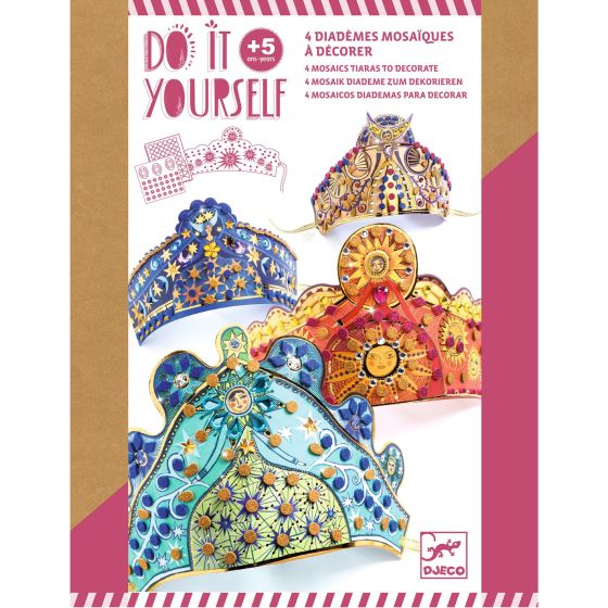 COFFRET DIY - ENCHANTERESSES DIADEMES MOSAIQUES A DECORER - DJECO IM#9153