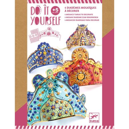 COFFRET DIY - ENCHANTERESSES DIADEMES MOSAIQUES A DECORER - DJECO