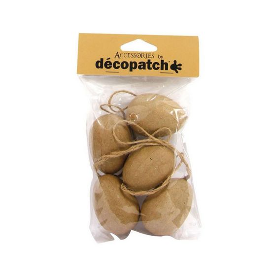 SACHET DE 5 ŒUFS A SUSPENDRE 7CM DECOPATCH IM#9167