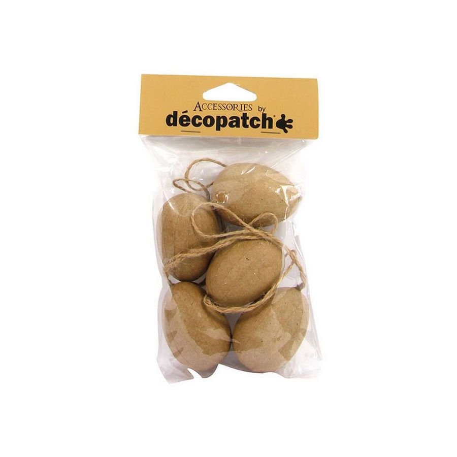 SACHET DE 5 ŒUFS A SUSPENDRE 7CM DECOPATCH IM#9167