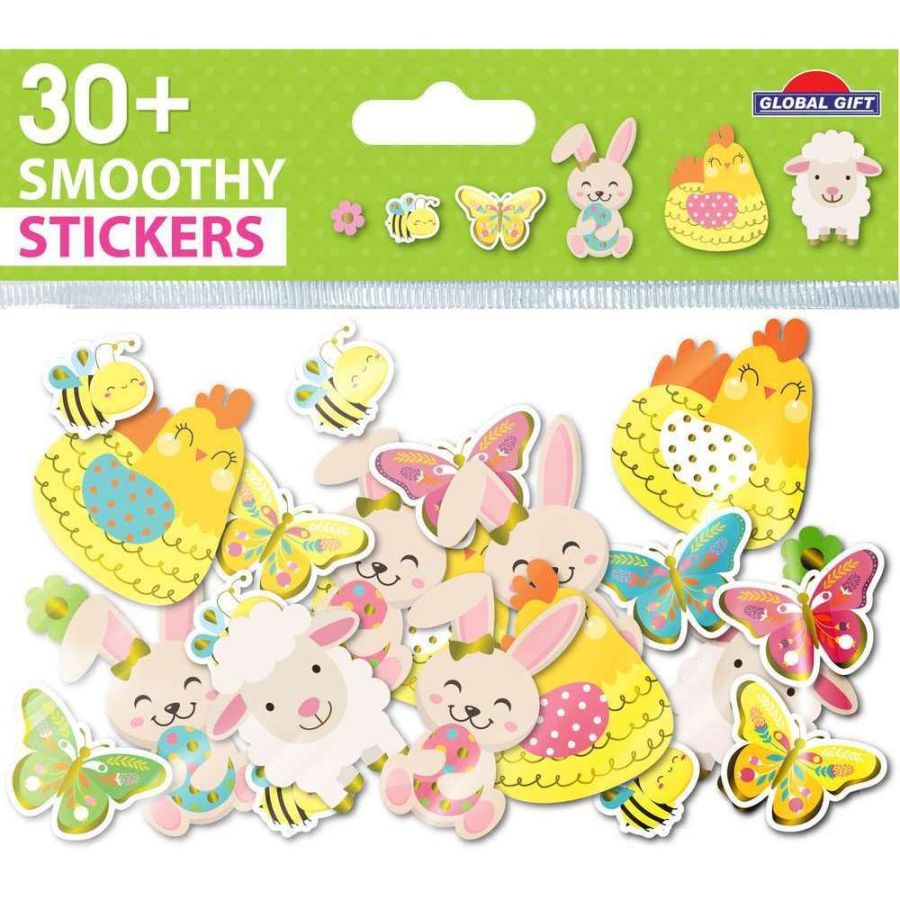 SACHET DE 30 STICKERS MOUSSES PÂQUES SMOOTHY IM#9200