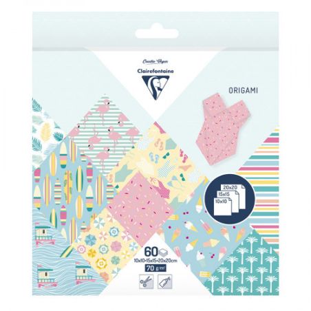 POCHETTE DE 60 FEUILLES CALIFORNIA 3 FORMATS CLAIREFONTAINE