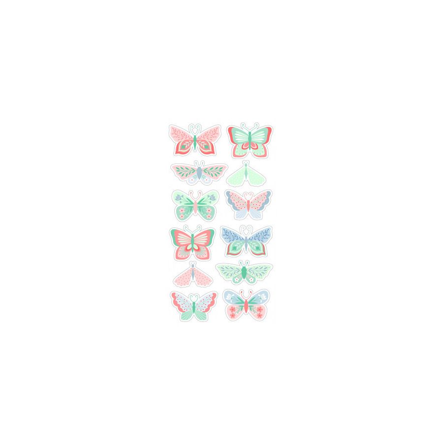 AUTOCOLLANTS PUFFY PAPILLONS COLLECTION MARIPOSA ARTEMIO IM#9254