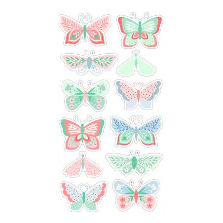 AUTOCOLLANTS PUFFY PAPILLONS COLLECTION MARIPOSA ARTEMIO