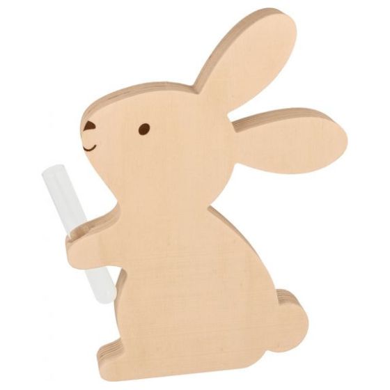 SOLIFLORE EN BOIS LAPIN 18 X 24 X 2,5 CM ARTEMIO IM#9268