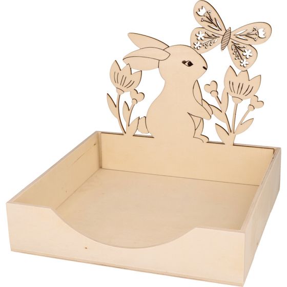 PORTE-SERVIETTE EN BOIS LAPIN MARIPOSA ARTEMIO IM#9273