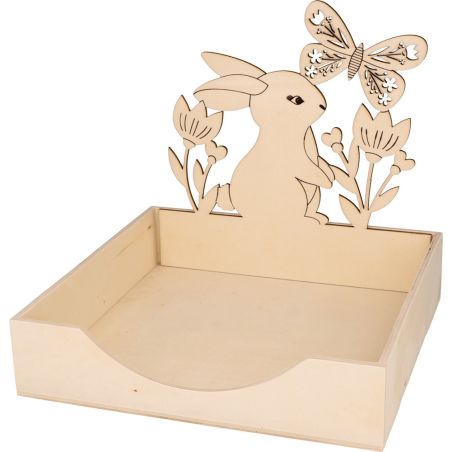 PORTE-SERVIETTE EN BOIS LAPIN MARIPOSA ARTEMIO