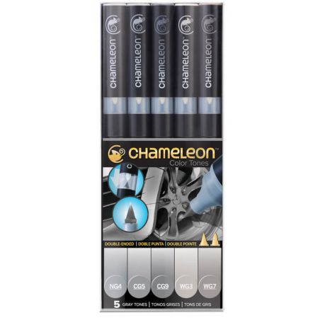 CHAMELEON PACK 5 COULEURS – TONS DE GRIS