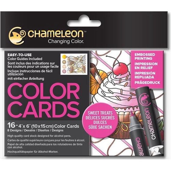 CARTES COLORIAGE - SWEET DELICES - CHAMELEON PENS IM#9316