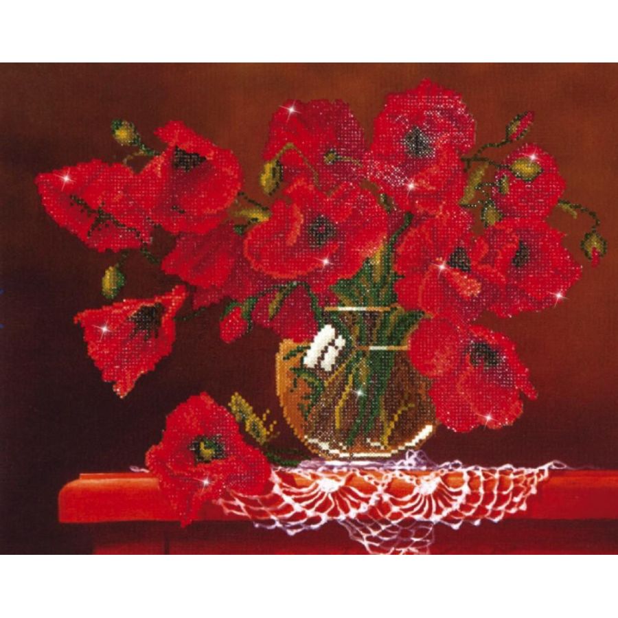 BRODERIE DIAMOND DOTZ - COQUELICOTS IM#9363