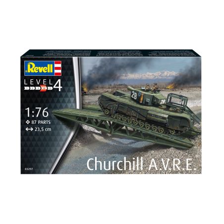 REVELL - MAQUETTE  KIT COMPLET CHURCHILL A.V.R.E.