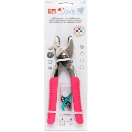 PRYM LOVE PINCE VARIO FUCHSIA + OUTILS COLOR SNAPS