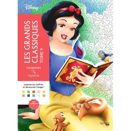 COLORIAGES MYSTERES - LES GRANDS CLASSIQUES DISNEY TOME 9