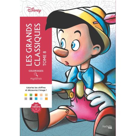 COLORIAGES MYSTERES - LES GRANDS CLASSIQUES DISNEY TOME 8