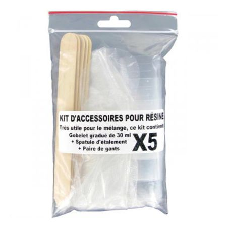 SACHET D'ACCESSOIRES POUR MÉLANGER LA RESINE