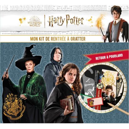 HARRY POTTER - MON MATERIEL DE RENTREE A GRATTER - RETOUR A POUDLARD