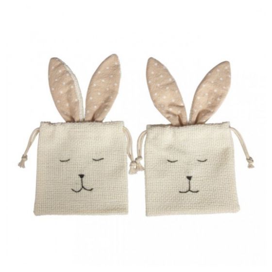 SACHETS EN TISSU LAPIN IM#9838