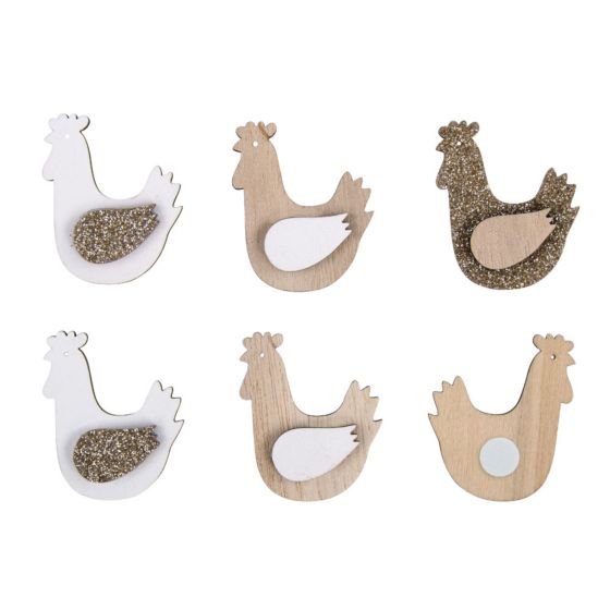 MINIATURES EN BOIS POULES IM#9883