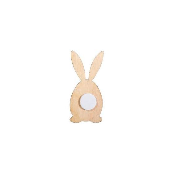 LAPIN DECORATIIF EN BOIS IM#9892