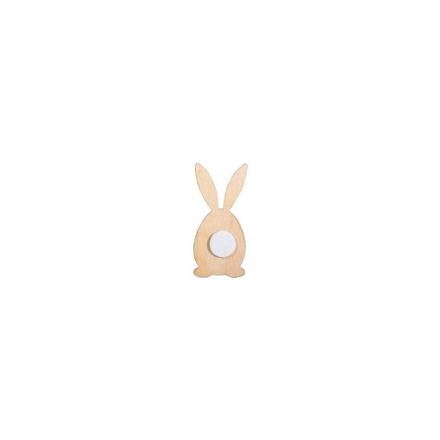 LAPIN DECORATIIF EN BOIS IM#9892