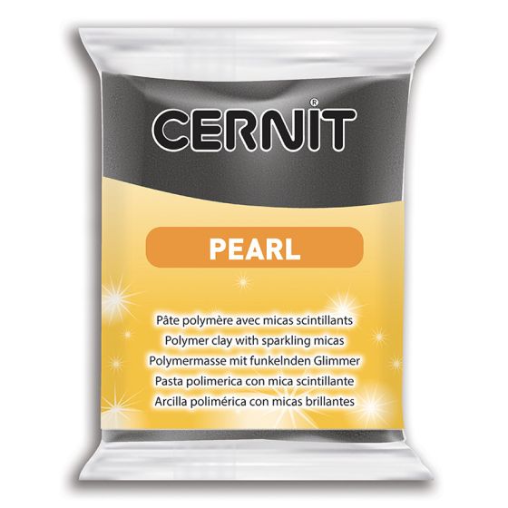 PATE POLYMERE CERNIT PEARL 56G Couleur:NOIRIM#9996